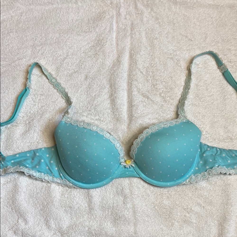 Victoria's Secret Linen Demi Underwire Bra with Adjustable Straps. Size 34C